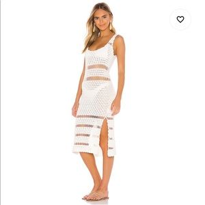 Revolve Cleobella Bardot dress in ivory